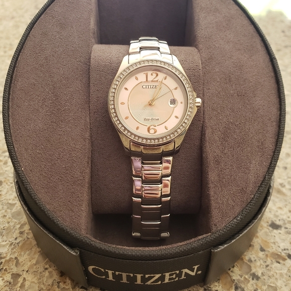 Citizen Accessories - Ladies' Citizen Crystal Pink Dial Watch